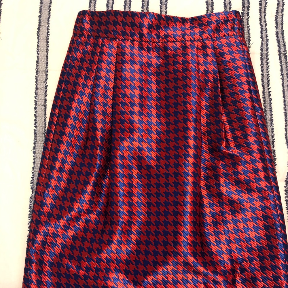 J.Crew High-Waisted Pencil Skirt - Houndstooth